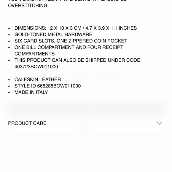 YSL Wallet Brand New Black Calfskin Leather and Gold Hardware - Picture 5 of 5